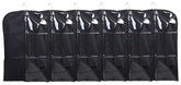 Kuber Industries Half Transparent 6 Piece Non Woven Men's Coat Blazer Cover, Black
